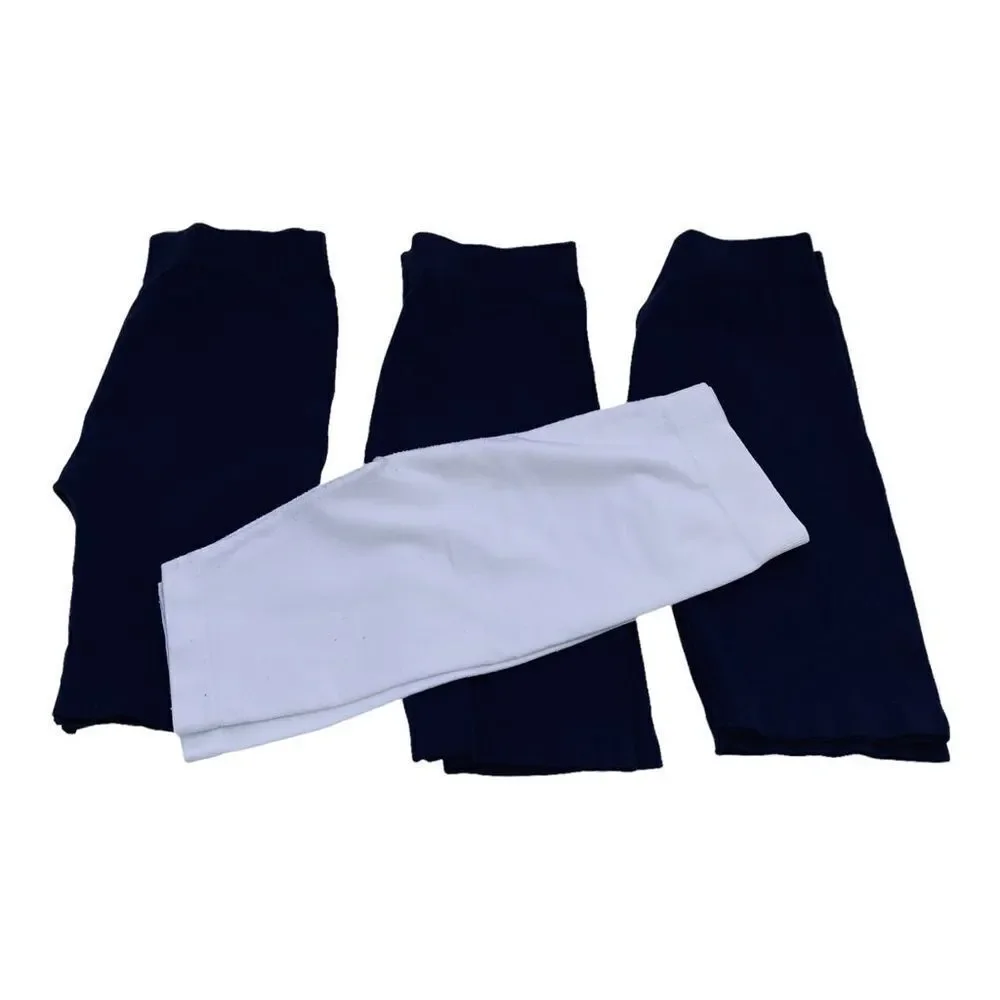 Slip Shorts Lot of 4 Size 7-10 [3 navy blue (not black) and 1 white] No Brand Na